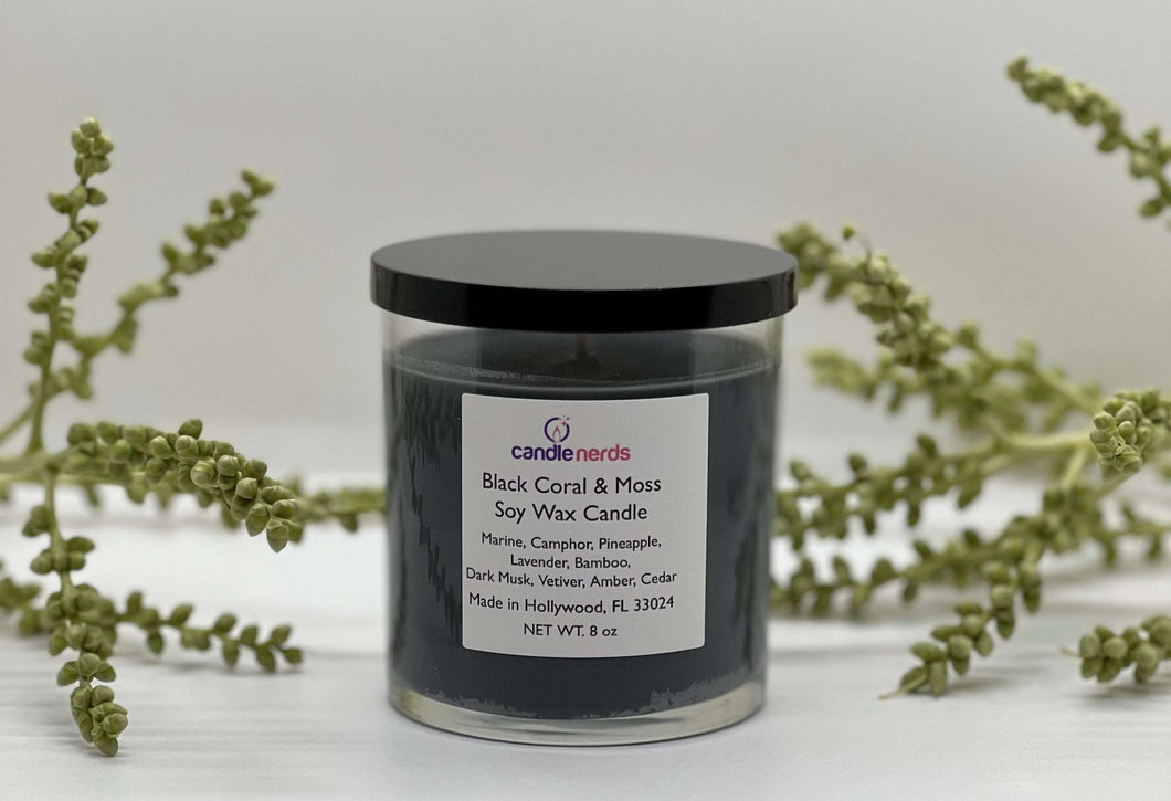 Black Coral & Moss - Candle Nerds, candle  male scent