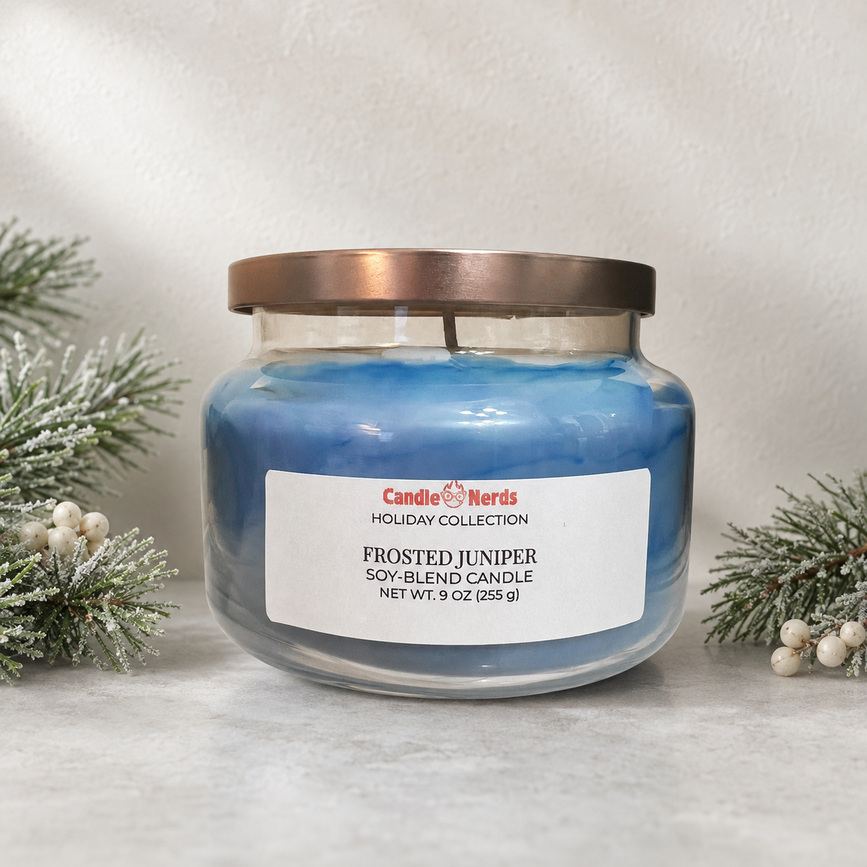 Frosted Juniper Soy-Blend Candle | Holiday Collection