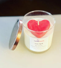 Load image into Gallery viewer, Love Spell Scent - Heart Candle - Candle Nerds
