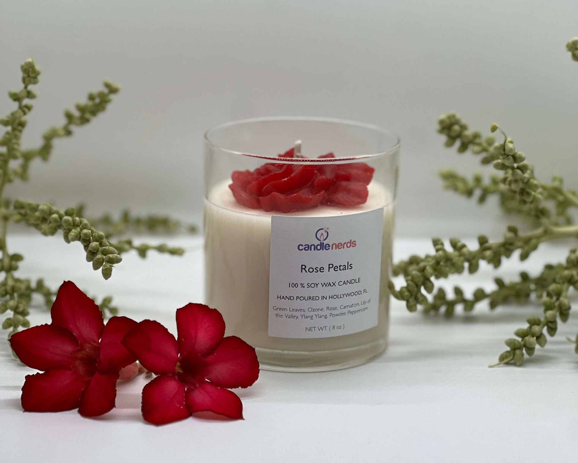 Rose Petal Candle - Candle Nerds