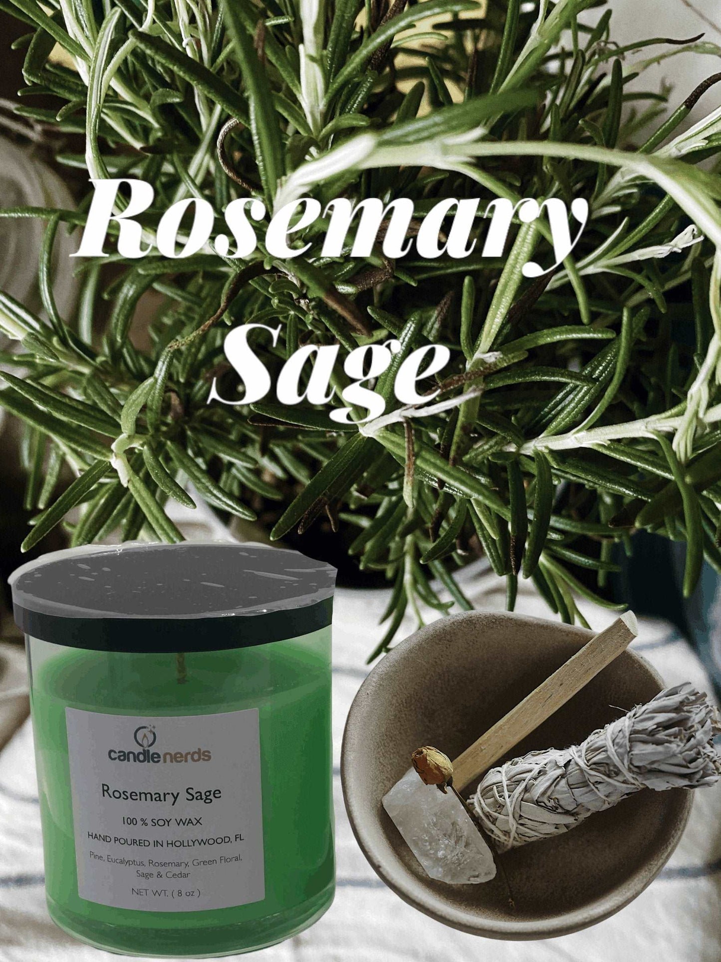 Rosemary Sage - Candle Nerds